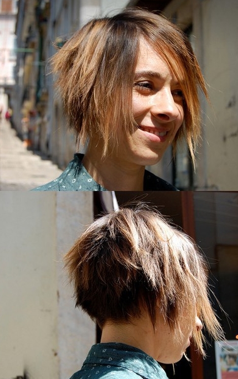 cieniowane fryzury krótkie uczesanie damskie zdjęcie numer 183A